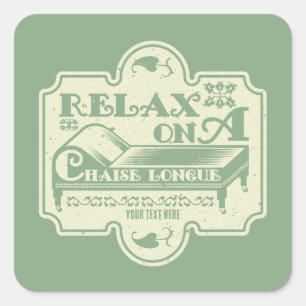 Chaise Longue Square Sticker