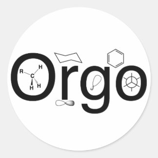 chaise orgo Sticker