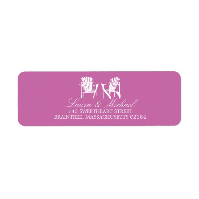 Chaises Adirondack | Adresse de retour (Devant)