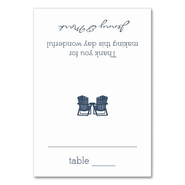 Chaises Adirondack Carte de siège (Par défaut)