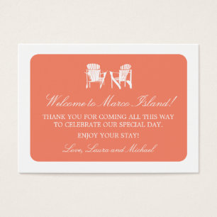 Chaises Adirondack Étiquette Faveur mariage