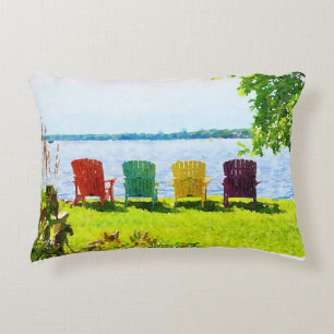Chaises Adirondack Lakeside coloré Accent Coussin