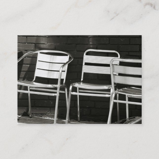 Chaises de carte de visite de photographie (Devant)