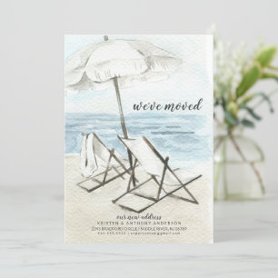 Chaises de plage aquarelle Faire-part mobile