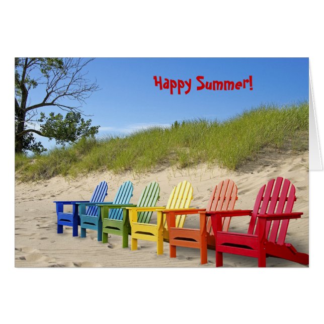Chaises de plage d'été Rainbow (Devant horizontal)