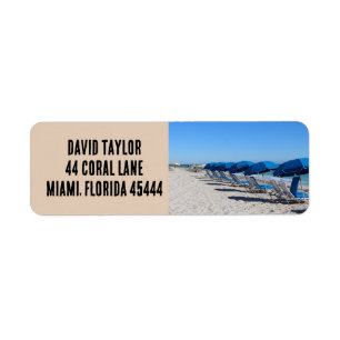 Chaises de plage TROPICAL Retourner l'adresse Étiq