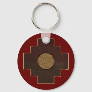 Chakana Cross Keychain