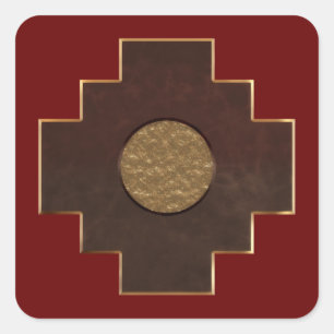 Chakana Cross Square Sticker