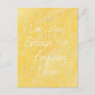 Chakra affirmations | Solar Plexus | Mandala   Postcard