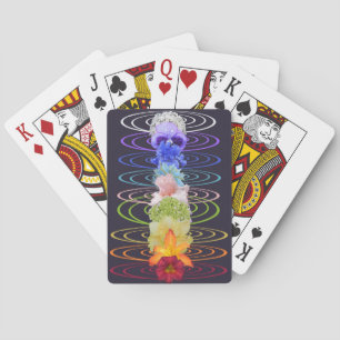 Chakra Colour Flowers Zen & Meditation Playing Cards