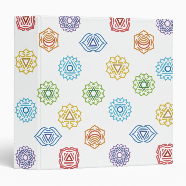 Chakra Energy 3 Ring Binder (Front/Spine)