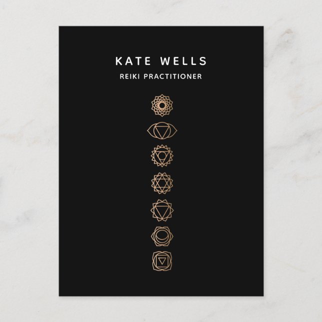 Chakra Energy Healer Postcard (Front)