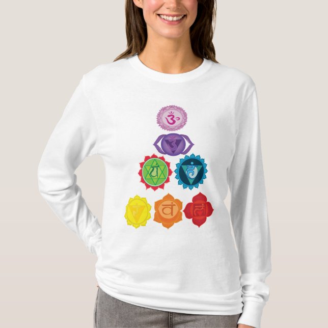 Chakra Energy System  Long Sleeve T-Shirt (Front)