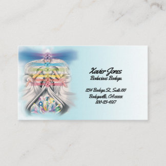 Chakra fire personalized business card