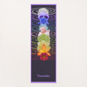 Chakra Flowers for Zen Yoga Meditation Namaste Yoga Mat