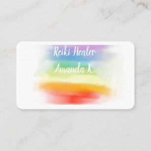 Chakra Lightworker Reiki Colours Business Cards