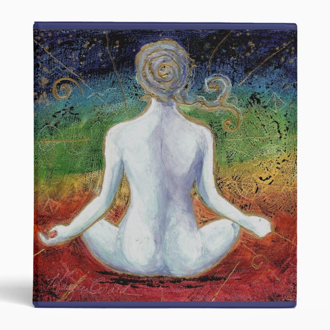 Chakra Meditation Yoga Chi Feminine Maureen Girard Binder (Front)