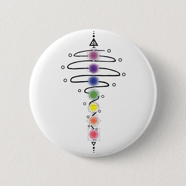 Chakra Modulator 2 Inch Round Button (Front)
