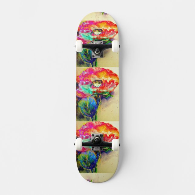 Chakra Poppy Skateboard (Front)