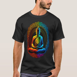 Chakra Rainbow Buddha Circle T-Shirt
