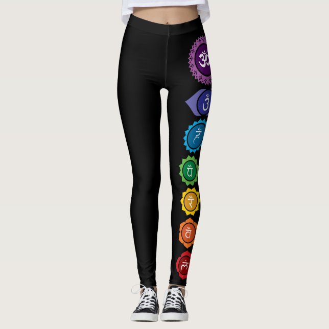 Chakra Reiki Ninja Goddess leggings (Front)