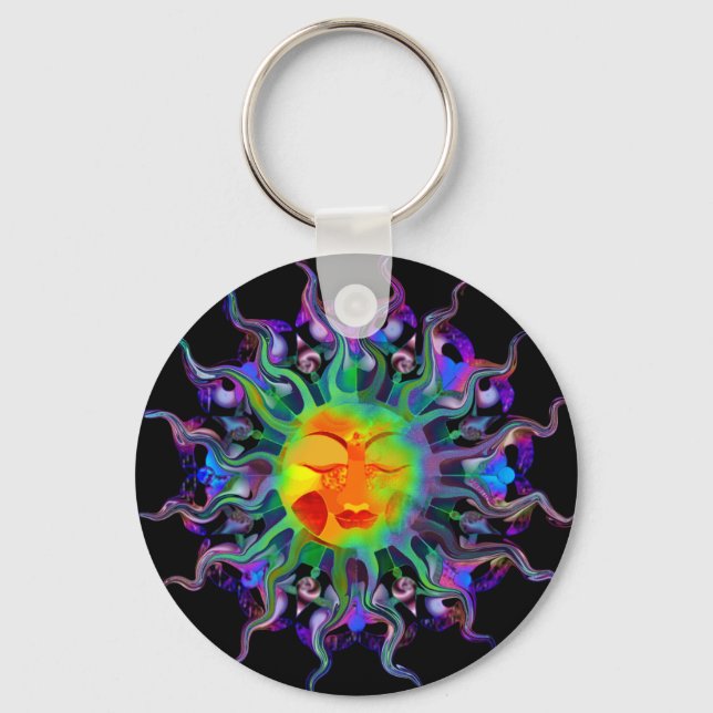 Chakra Sun Keychain (Front)