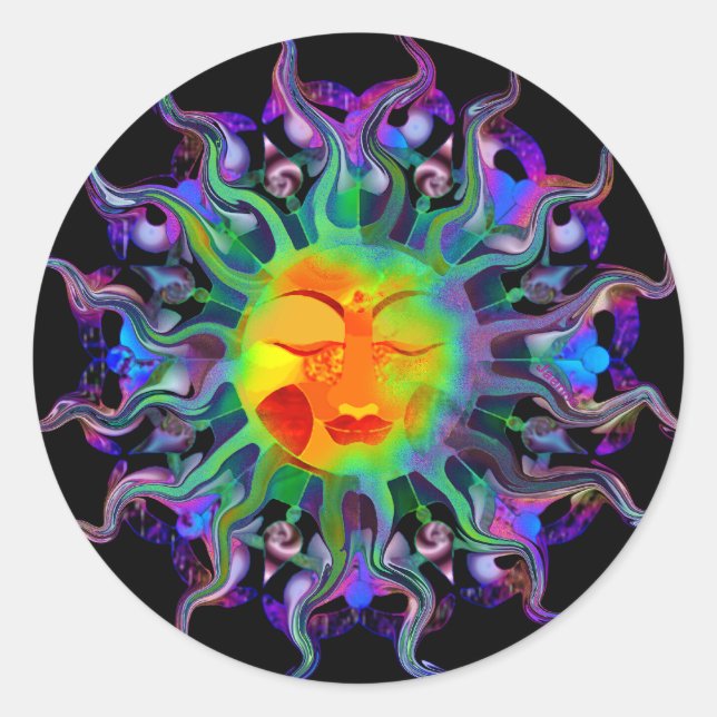 Chakra Sun Sticker (Front)