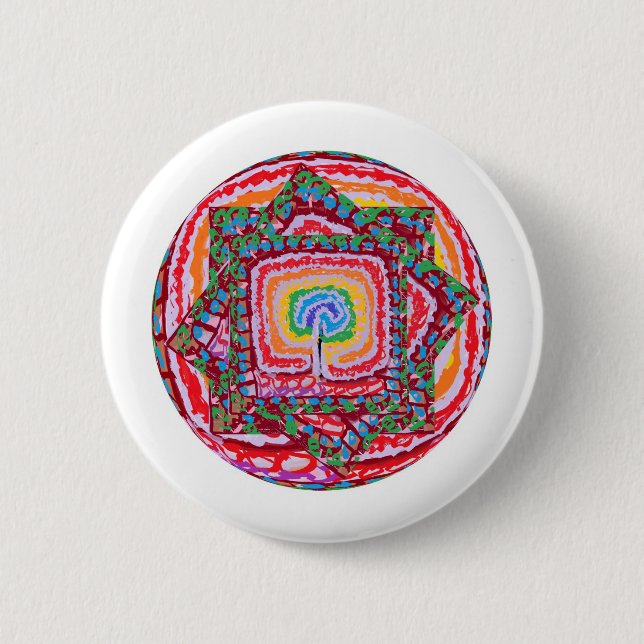 CHAKRA VUEHH 2 INCH ROUND BUTTON (Front)
