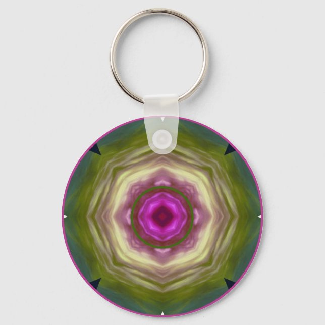 chakrabookmandala1 keychain (Front)