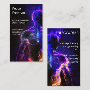Chakras   Human Auras   Energy Healer Business Card