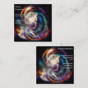 Chakras   Human Auras   Energy Healer  Square Business Card