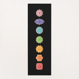 Chakras Rainbow Colours 7 Yoga Mat