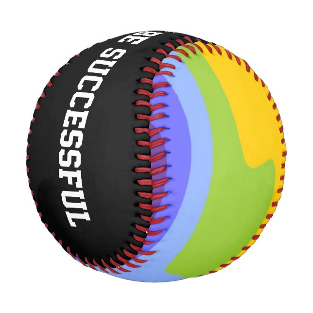 Chakras / Rainbow Colours Waves + your ideas Baseball (Angled)