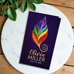 Chakras Tree Branch Flourish Business Card