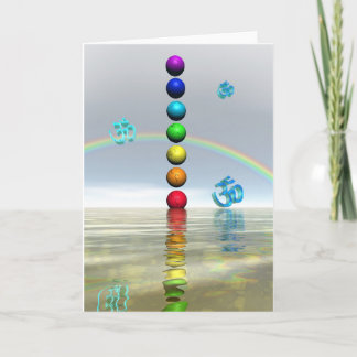 chakras white card