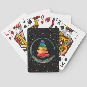Chakras Zen Stones and Enso circle Playing Cards