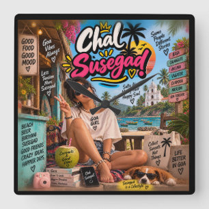 Chal Susegad! — Susegad is a Lifestyle Square Wall Clock