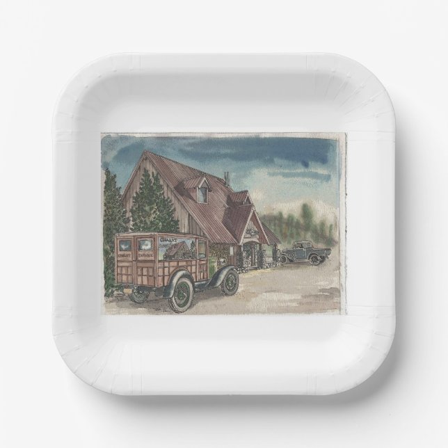 Chalet Paper Plate (Front)