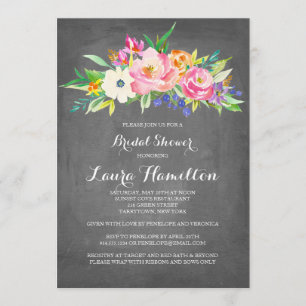 Chaleur du jardin de fleurs Invitation de douche