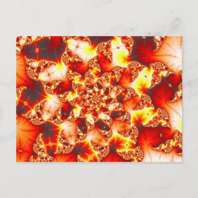 Chaleur réfractive - Carte postale fractale (Devant)