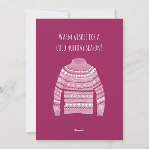 Chaleureux Chandail de Noël Carte de vacances