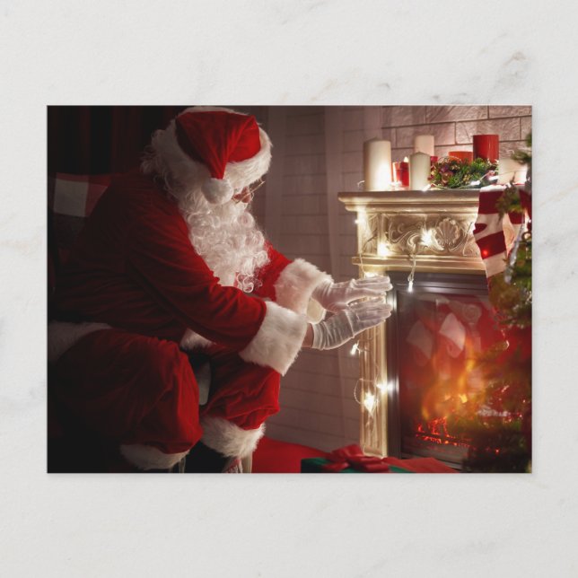 Chaleureux et cosy— Carte postale de Noël (Devant)