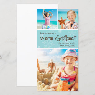 Chaleureux Noël Premium 4x8 Carte photo