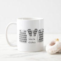 Chaleureux souhaits Jacquard Motif éléments Mug -