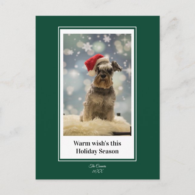 Chaleureux Voeux cette carte postale de la saison  (Devant)