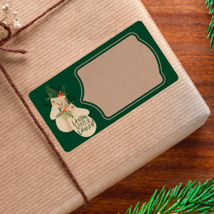 Chaleureux voeux d'hiver Festif Noël Mittens