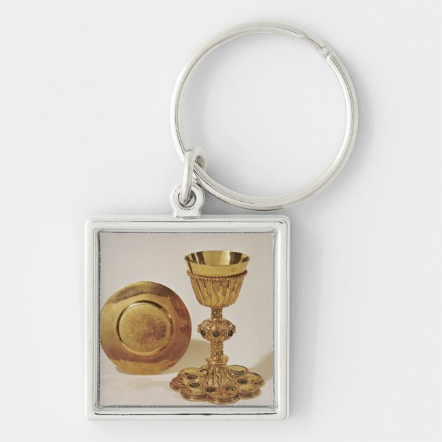 Chalice and paten keychain (Front)