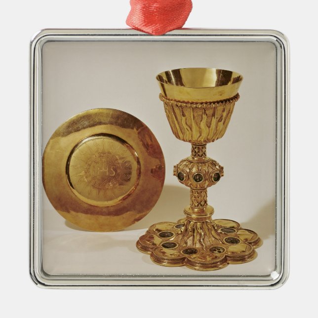 Chalice and paten metal ornament (Front)