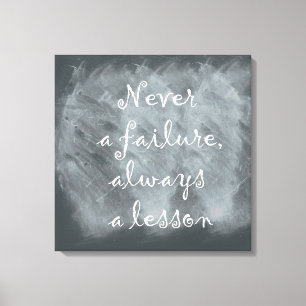 Chalk Board Canvas Print