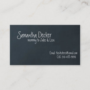 "Chalk Board" Customizable Mommy Calling Card